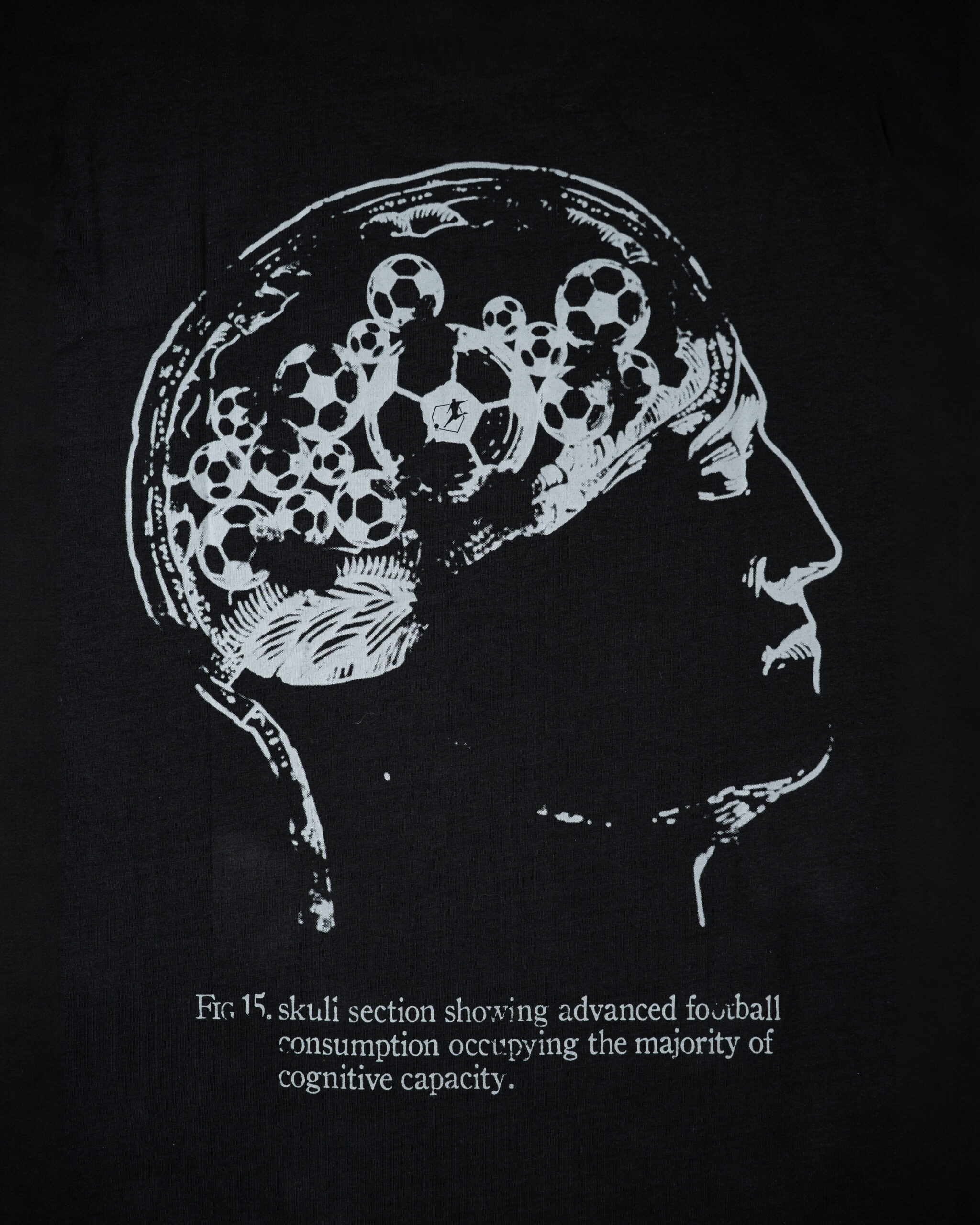 AFC001 Dept. of Football Studies (Football Skull) T-Shirt Black - Plaantik - Image 5