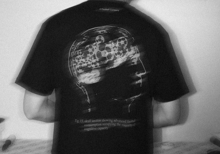 AFC001 Dept. of Football Studies (Football Skull) T-Shirt Black - Plaantik - Image 8