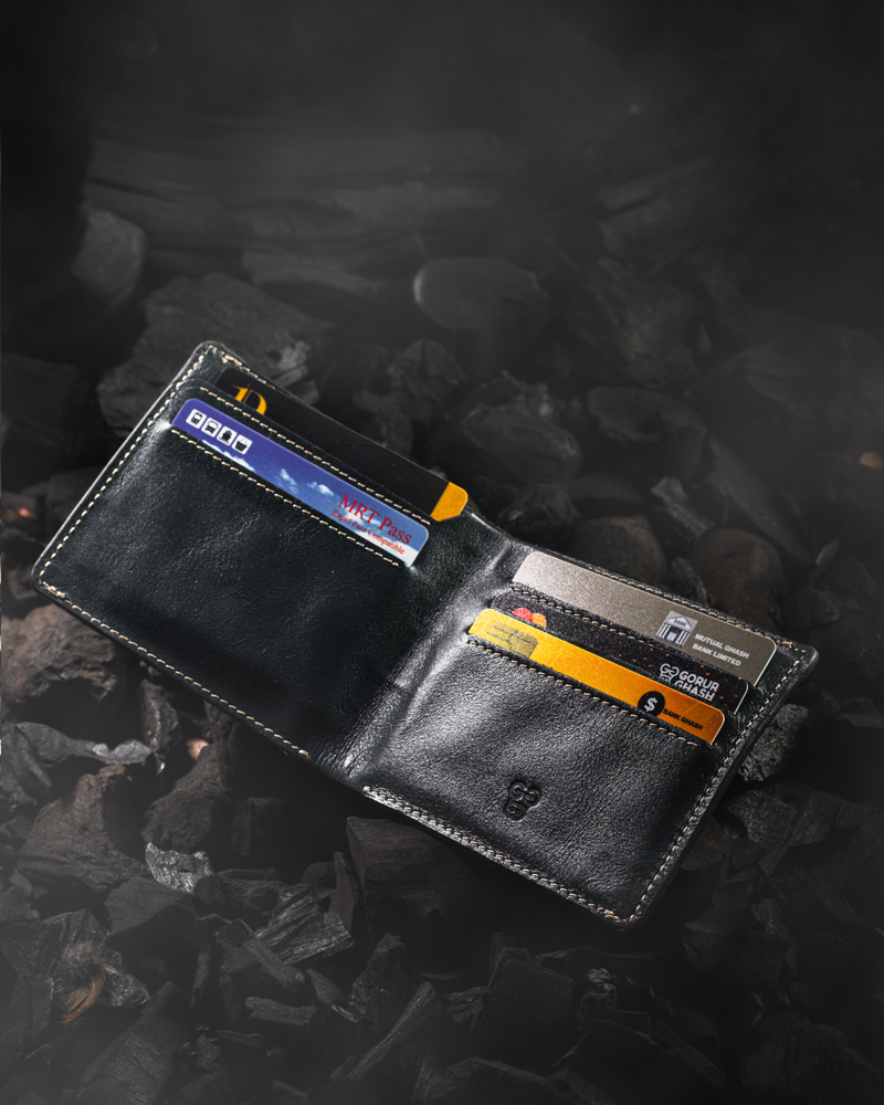 Bifold Duo Tone Classic Leather Wallet - Image 3