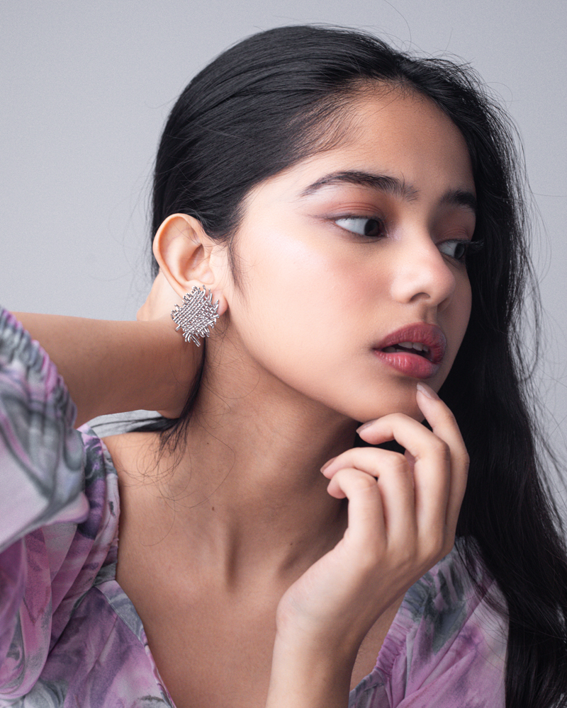Braided Net Earrings - Image 8