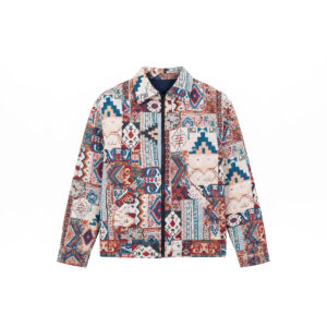Carpet Textured Jacket in White