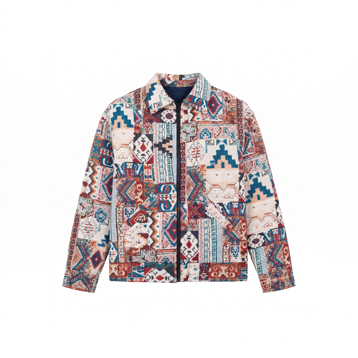 Carpet Textured Jacket in White