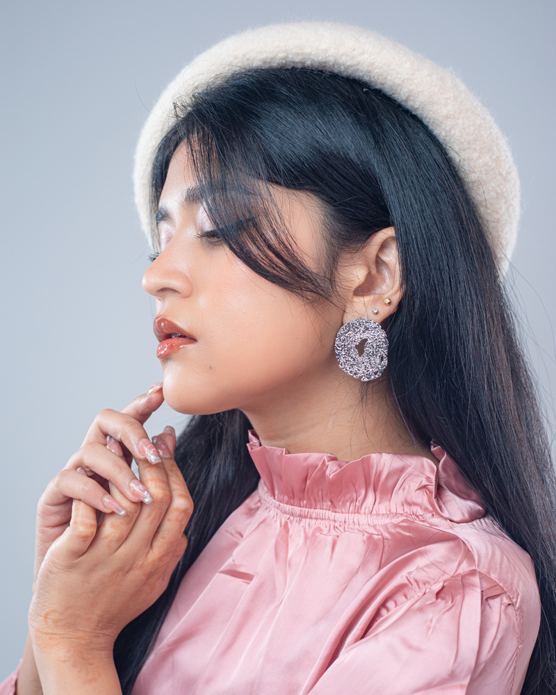 Circular Foil Earrings - Image 8
