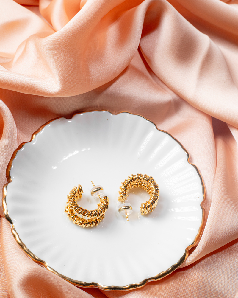 Circular Spring Earrings - Image 2