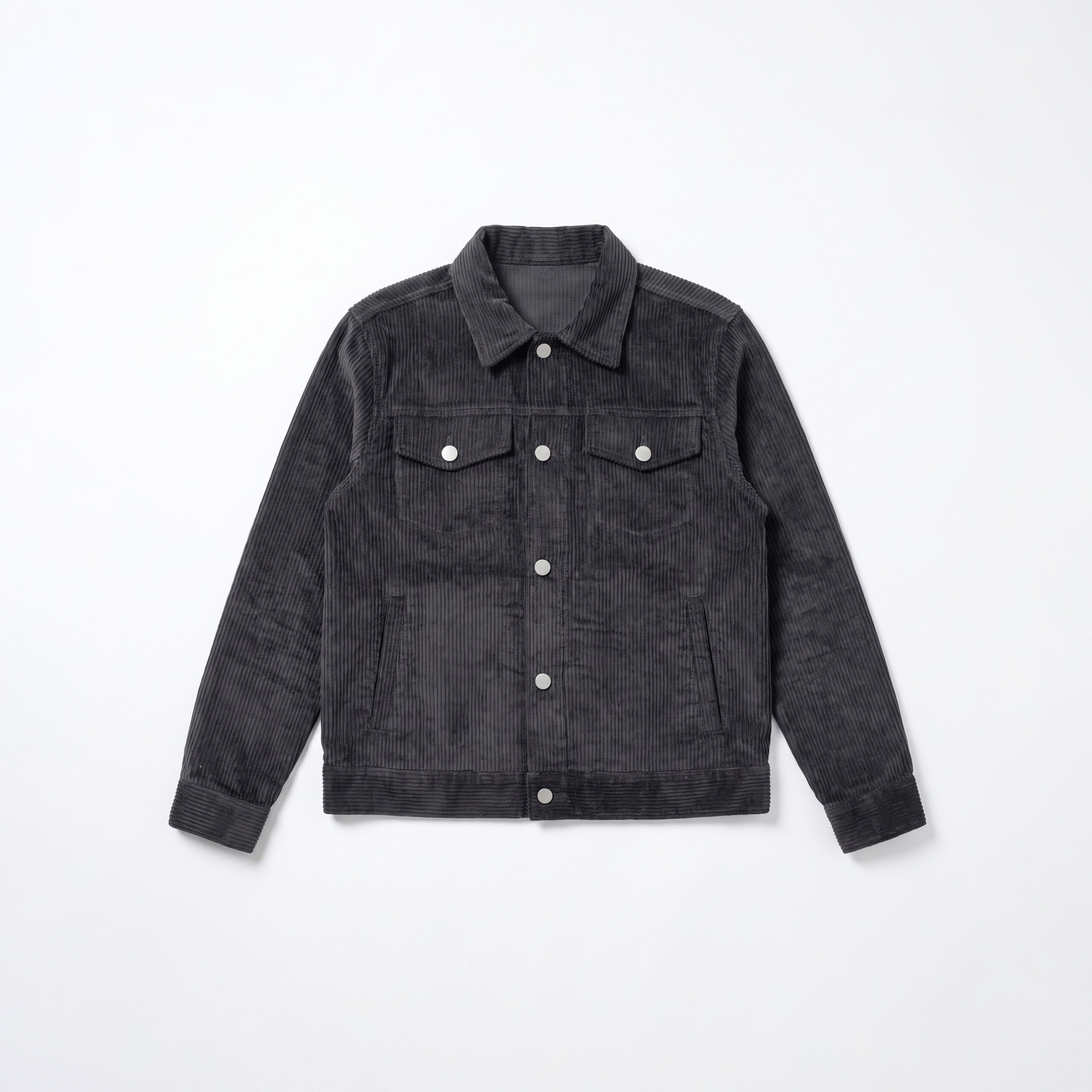 Corduroy Jacket in Dark Slate Grey