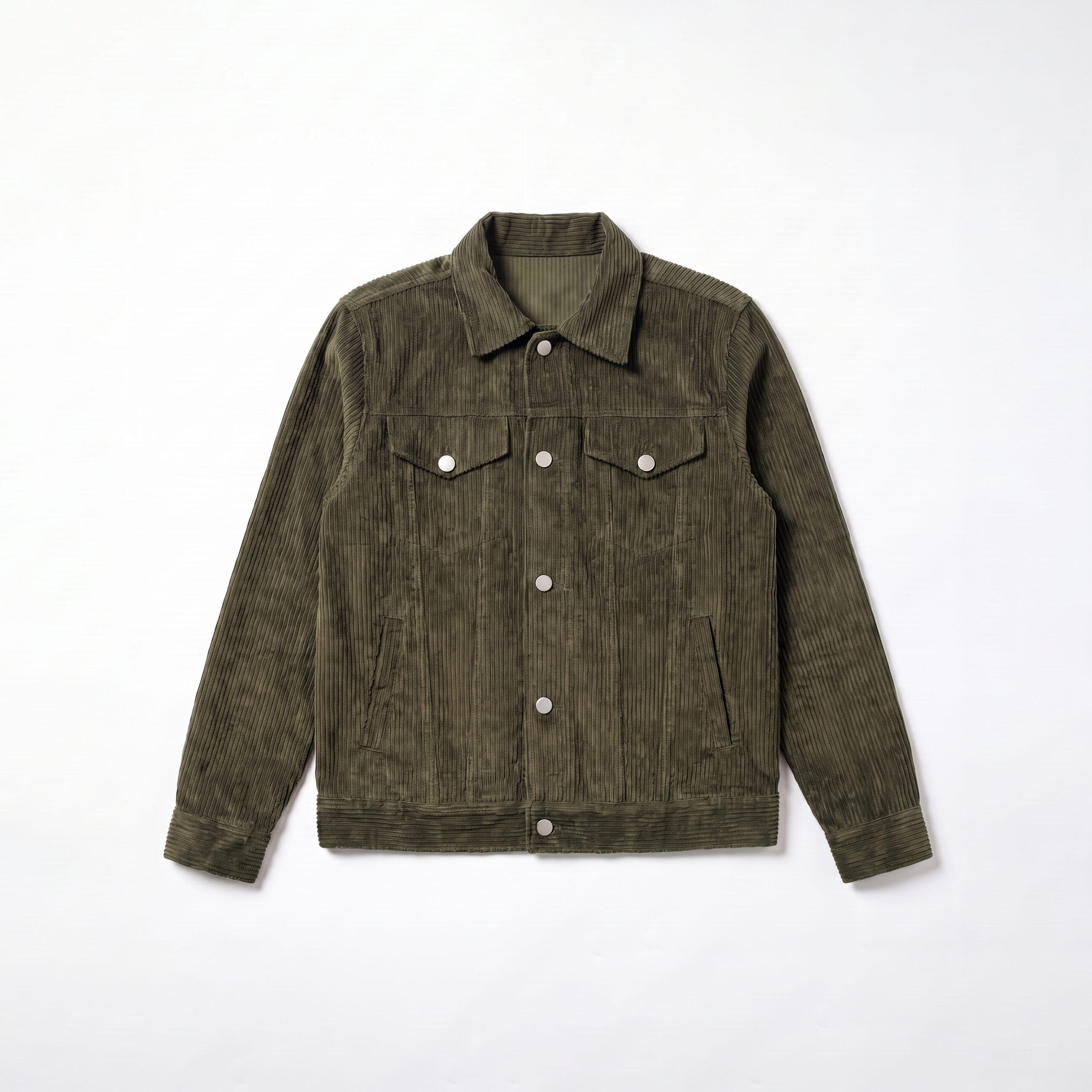 Corduroy Jacket in Olive