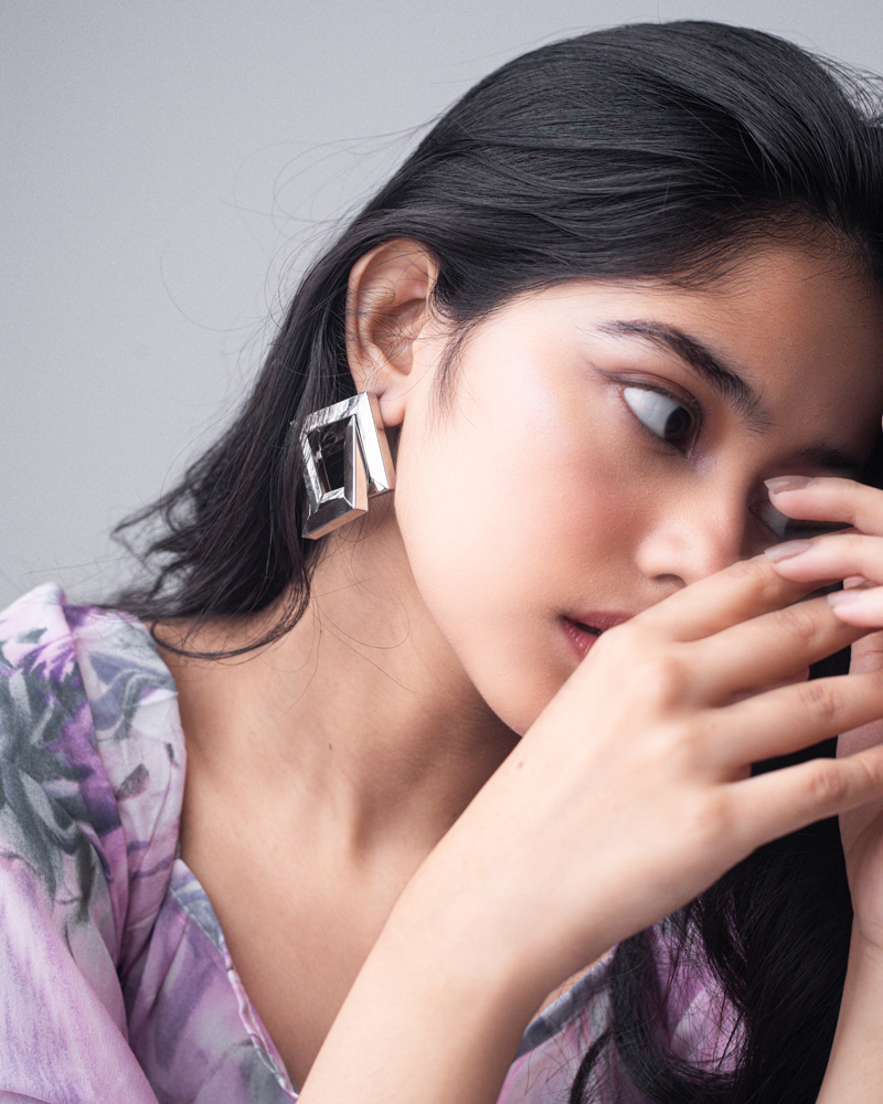 Double Square Earrings - Image 6