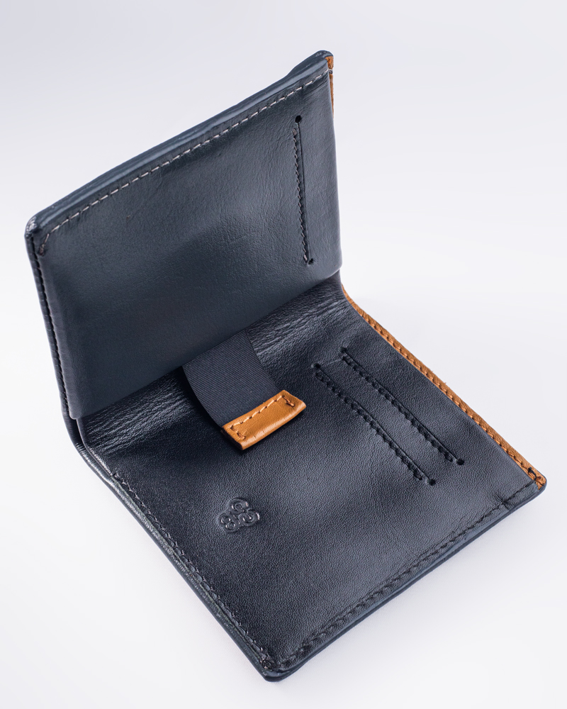 Duo Tone Front Pocket Leather Wallet - Image 7