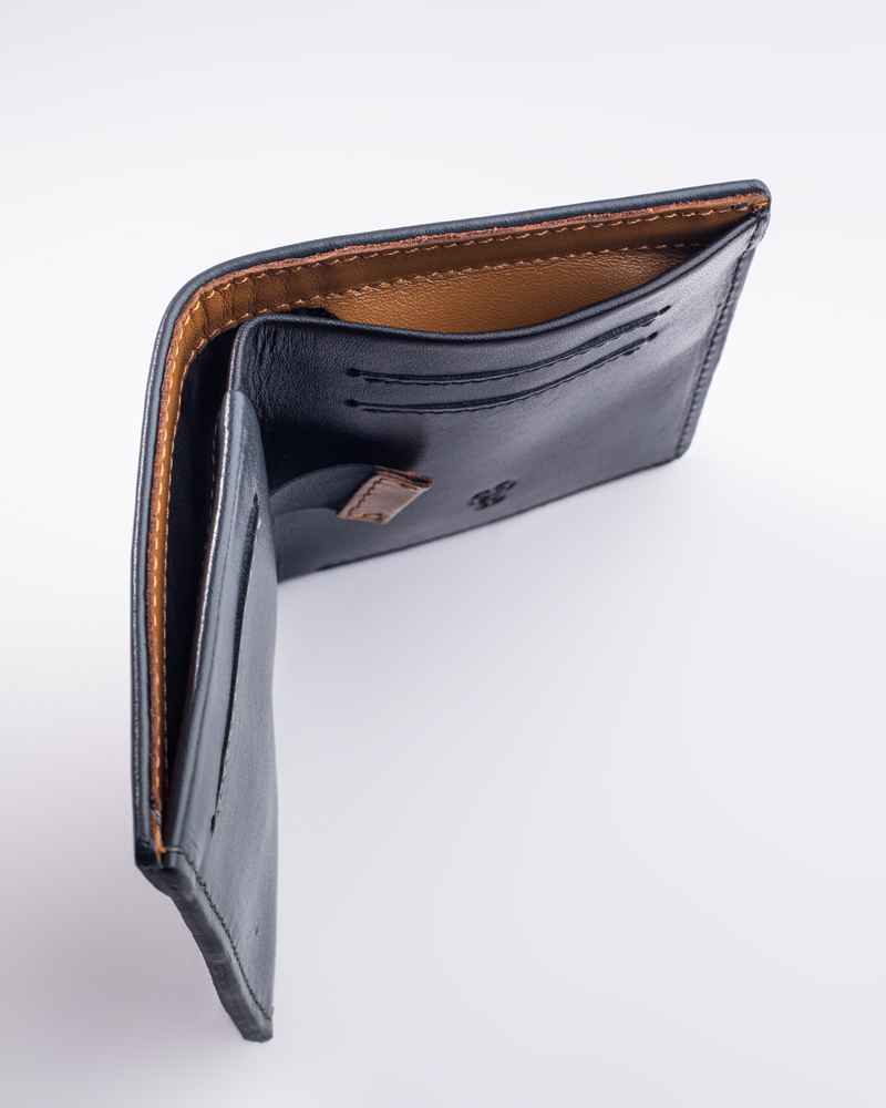 Duo Tone Front Pocket Leather Wallet - Image 10