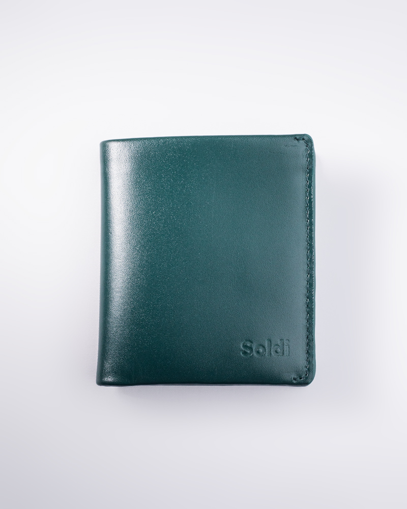 Duo Tone Front Pocket Leather Wallet - Image 2