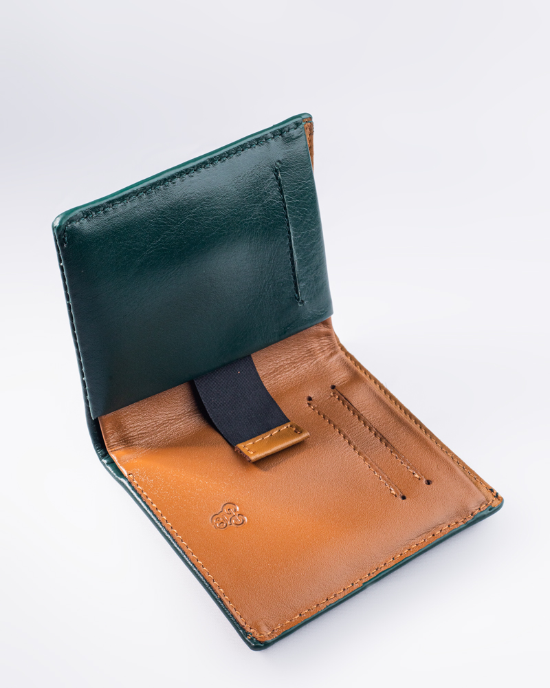 Duo Tone Front Pocket Leather Wallet - Image 5