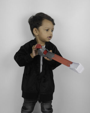 Kids' (Toddler) Cute Velvet Bomber Jacket in Black