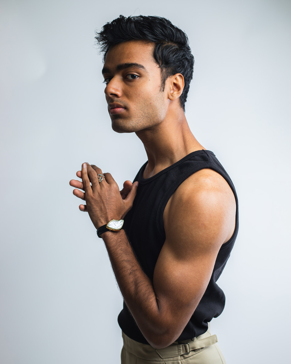 Men's Ribbed Tank Top in Black - Image 5