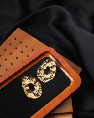 Oval Foil Earrings