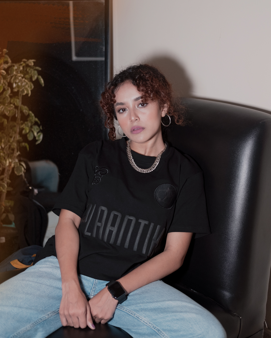 Plaantik 10 Year Commemorative Blackout Unisex Tee - Image 3