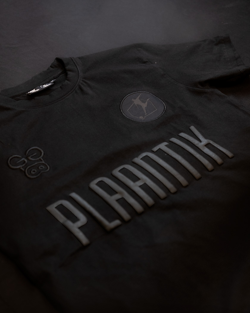 Plaantik 10 Year Commemorative Blackout Unisex Tee - Image 6