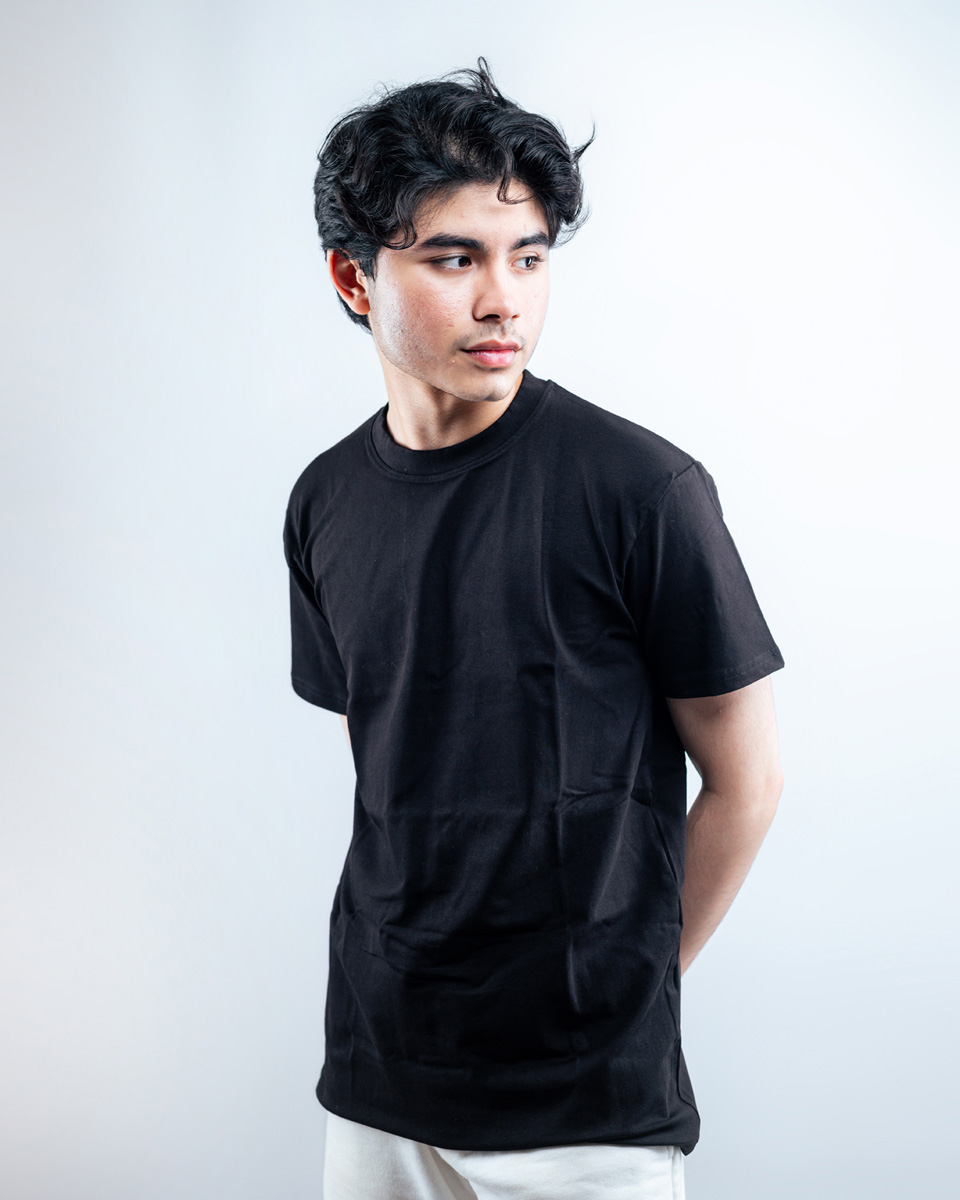 Premium Basic Black Crewneck T-shirt - Image 7