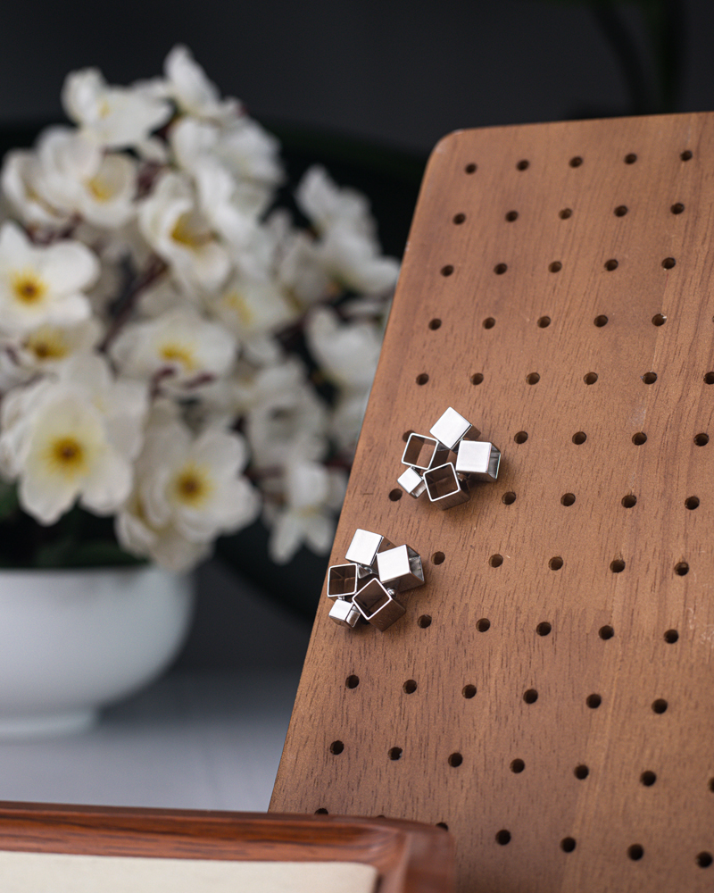 Small Cube Earrings