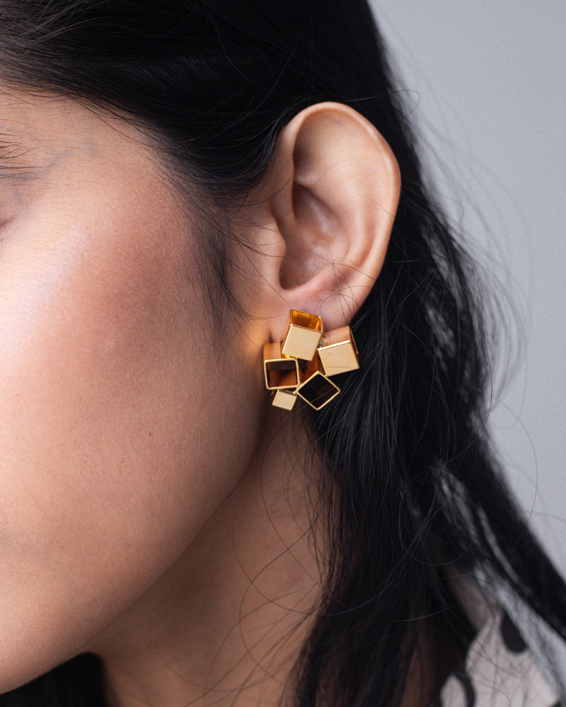 Small Cube Earrings - Image 6