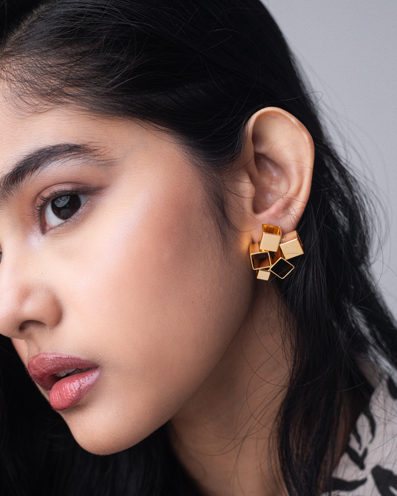 Small Cube Earrings - Image 4