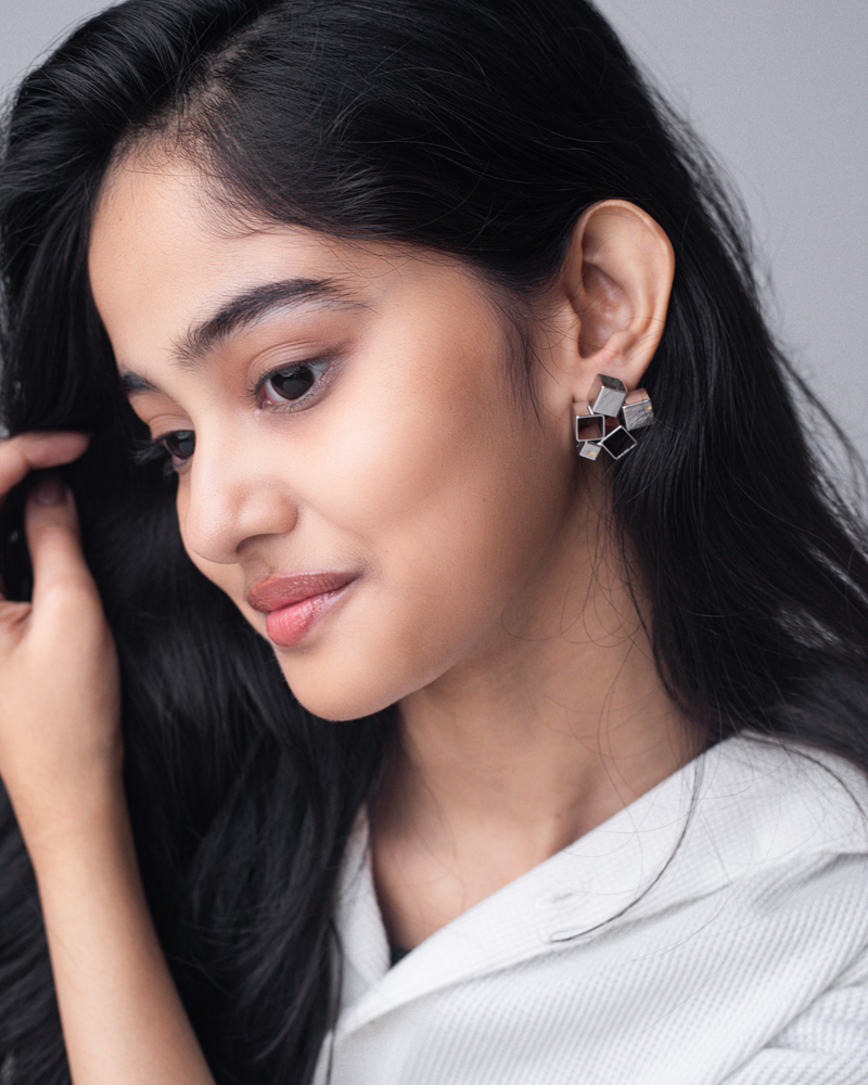 Small Cube Earrings - Image 3