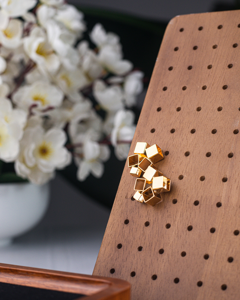Small Cube Earrings - Image 2