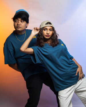 Teal Drop Shoulder T-shirt (Broke)