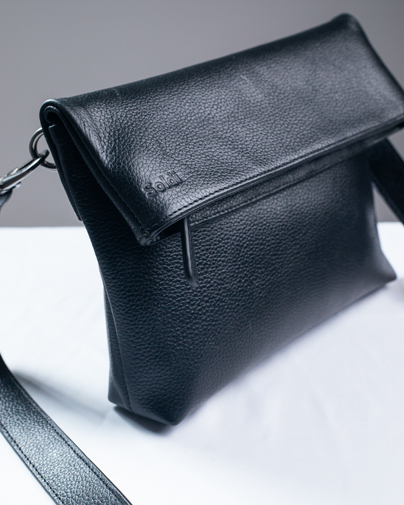 Unisex Leather Sling Bag - Image 10