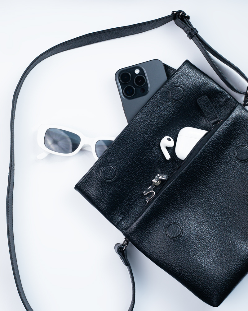 Unisex Leather Sling Bag - Image 13