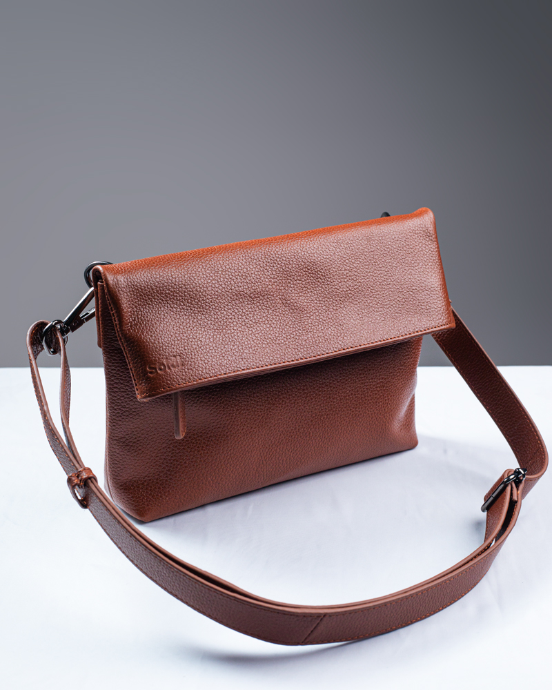 Unisex Leather Sling Bag - Image 2