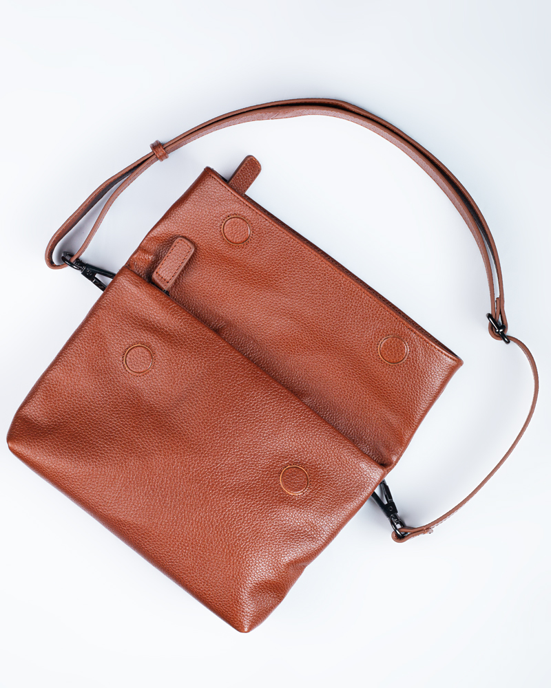 Unisex Leather Sling Bag - Image 5
