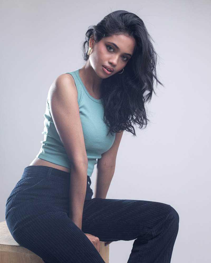 Women’s Racerback Ribbed Tank Top in Pastel Green - Image 4