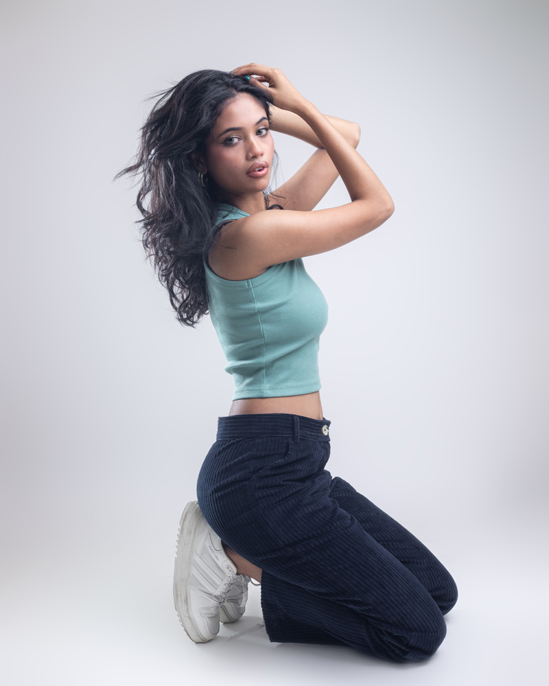 Women’s Racerback Ribbed Tank Top in Pastel Green - Image 5