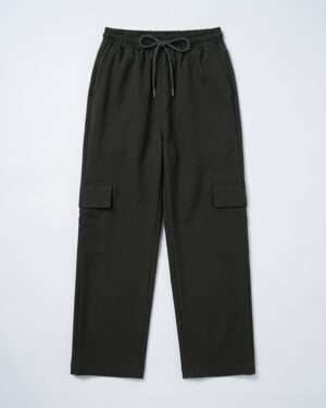 Baggy Fit Cargo Pants in Dark Jungle Green