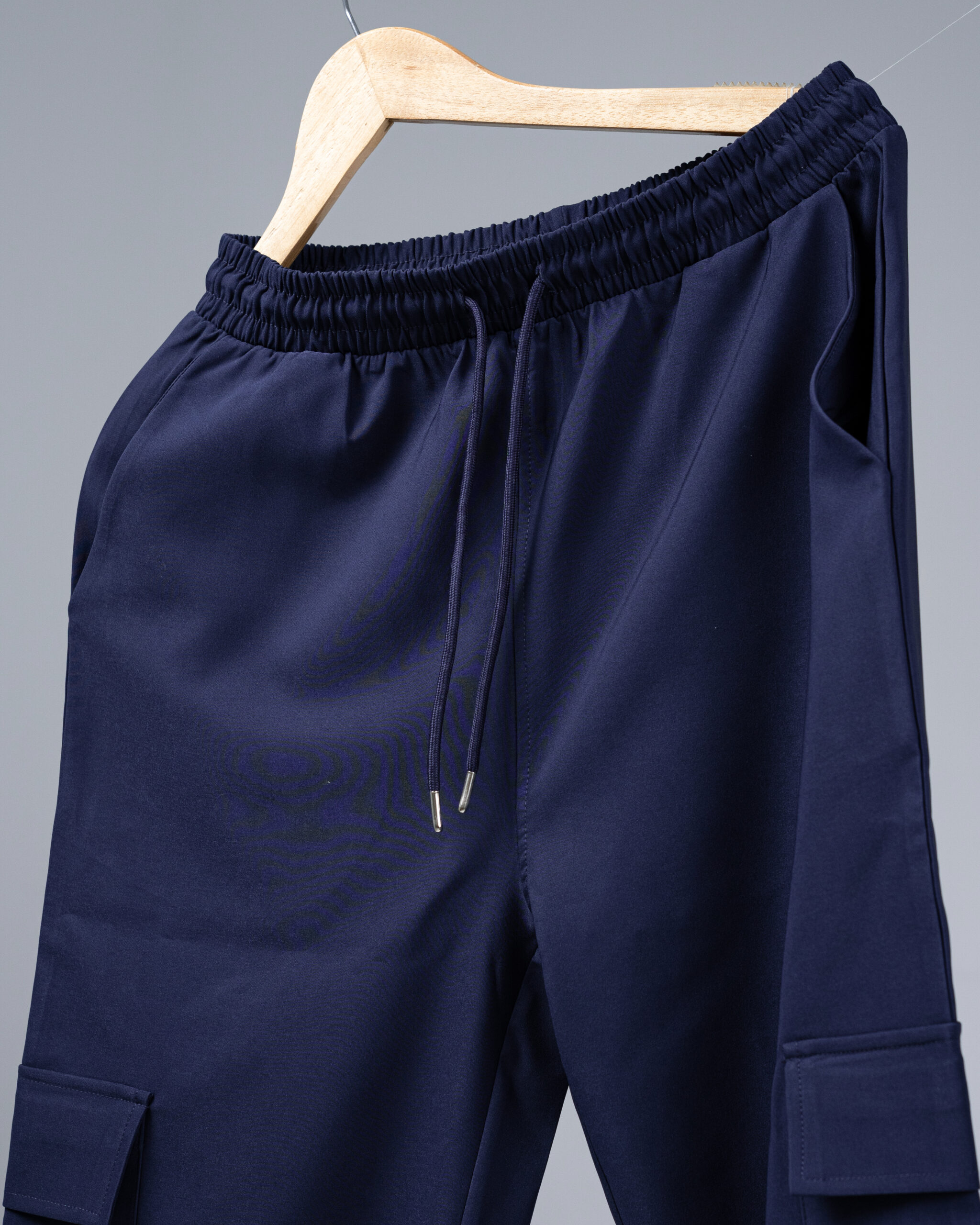 Baggy Fit Cargo Pants in Deep Blue - Image 2