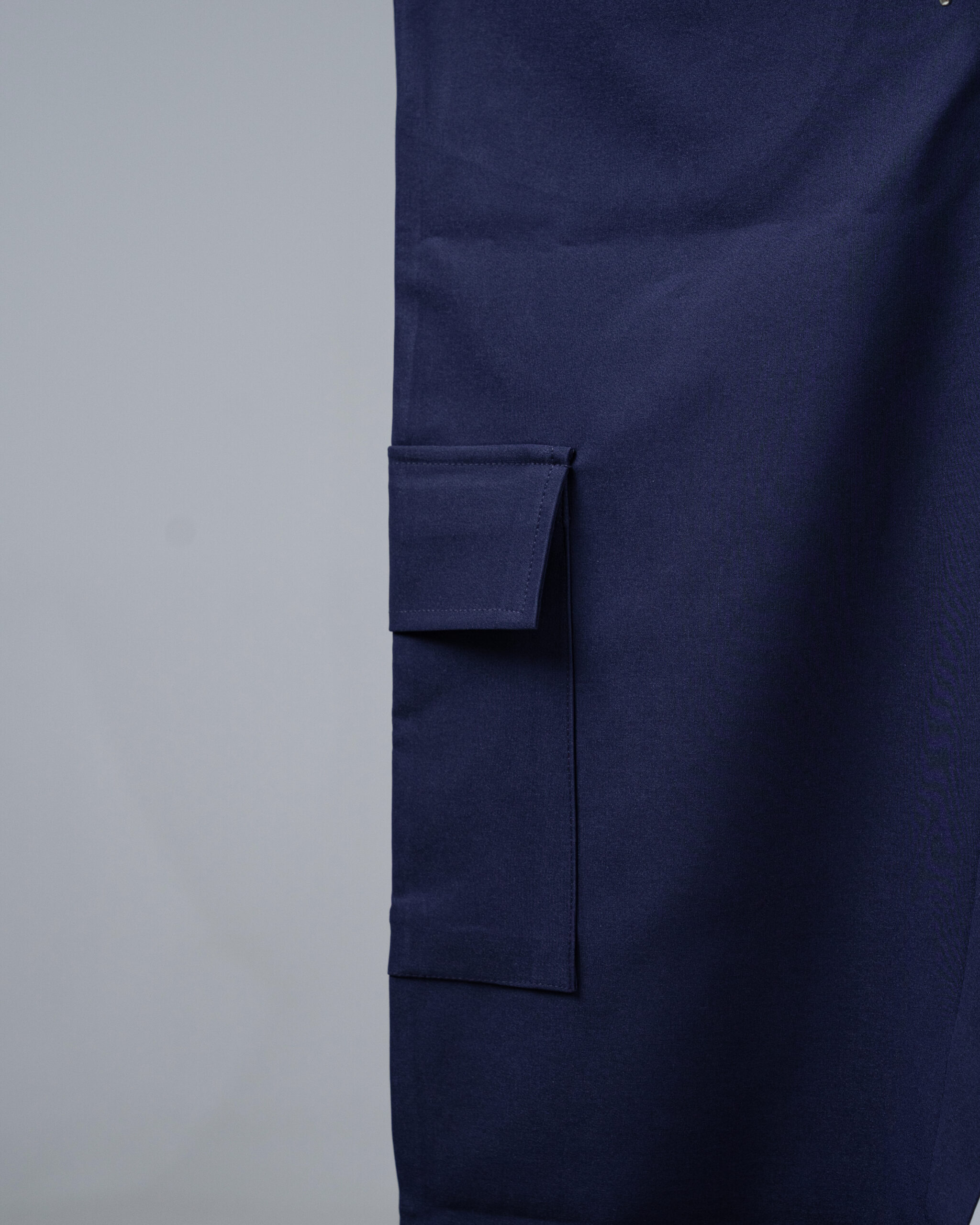 Baggy Fit Cargo Pants in Deep Blue - Image 3
