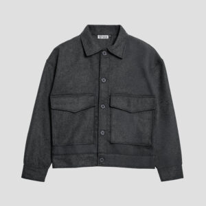 Boxy Jacket in Charcoal Grey