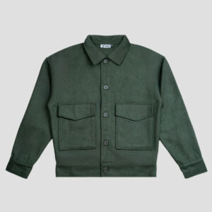 Boxy Jacket in Deep Green