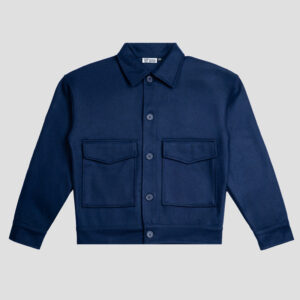 Boxy Jacket in Navy Blue