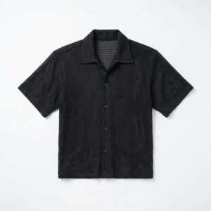 Crochet Shirt in Black