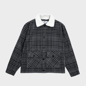 Flannel Jacket in Black & Grey