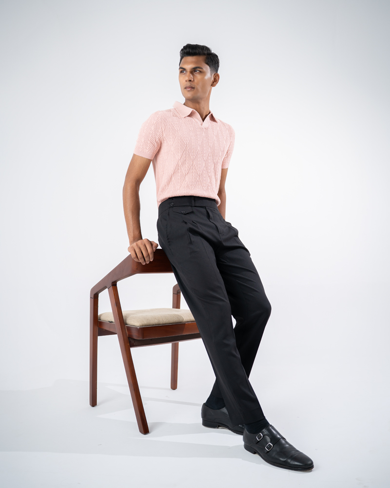 Men’s Black Formal Pleated Pants - Image 6
