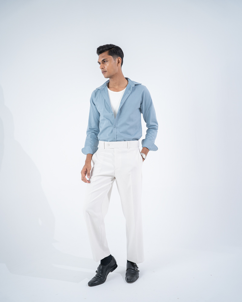 Men's Classic Relaxed Fit Pants in White - Image 6