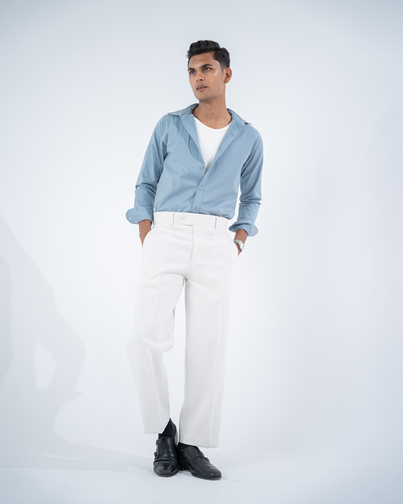 Men's Classic Relaxed Fit Pants in White - Image 9