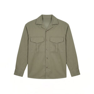 Men's Full Sleeve Safari Shirt in Olive