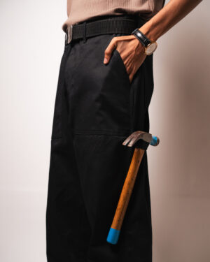 Men’s Straight Fit Carpenter Pants in Black
