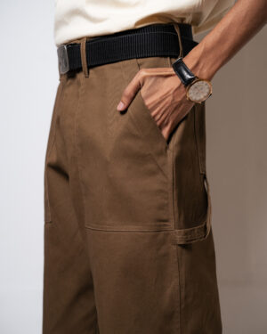 Men’s Straight Fit Carpenter Pants in Brown