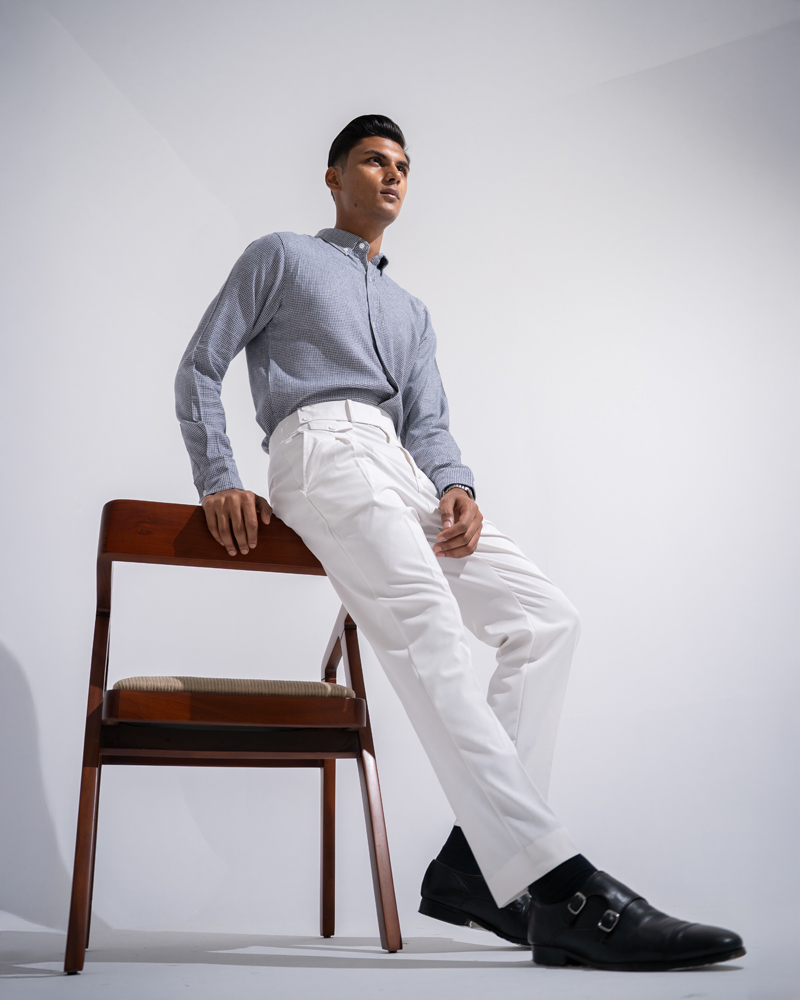 Men’s White Formal Pleated Pants - Image 10