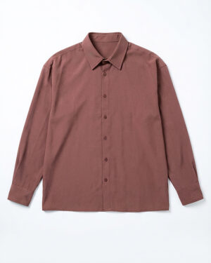 Oversized Flow Shirt in Brown