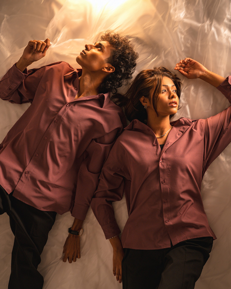 Oversized Flow Shirt in Mauve - Image 2